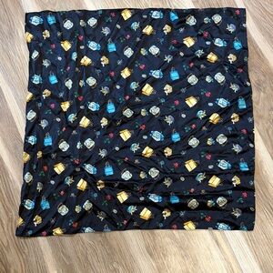 Bloomingdale's Black Scarf with Colorful Accents